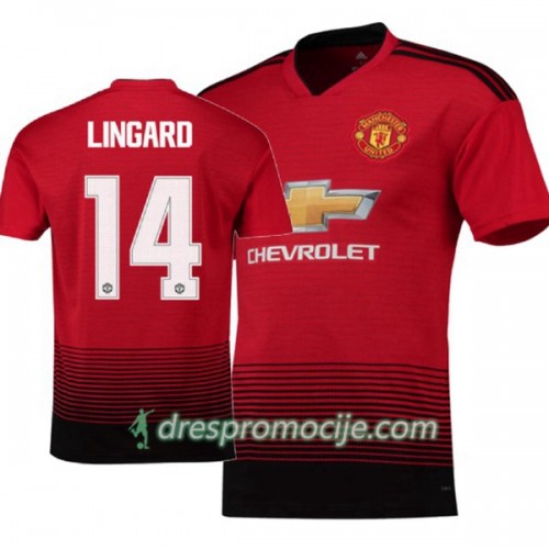 Manchester United Dres Jesse Lingard 14 Domaći 2018/19 Kratkih Rukava Manchester United Dres Jesse Lingard 14 Domaći 2018/19 Kratkih Rukava